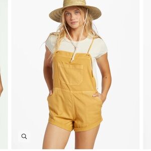 Billabong Golden Yellow Romper NWT size large